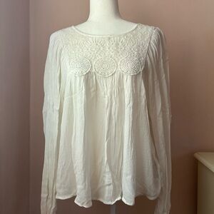 GAP Long Sleeve Peasant Top